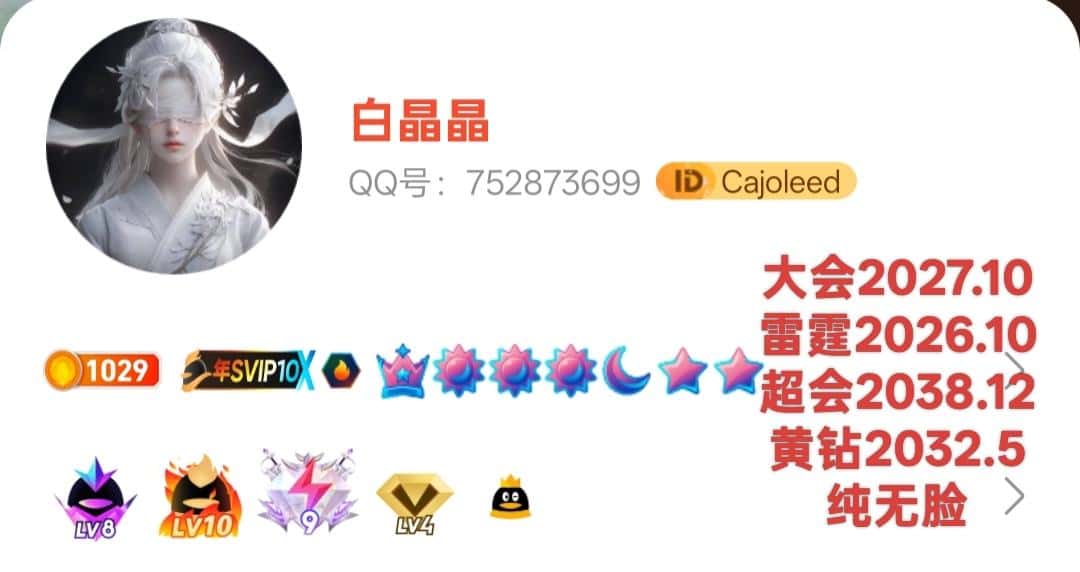 拍个业务号大会8超会10黄钻9绿钻4